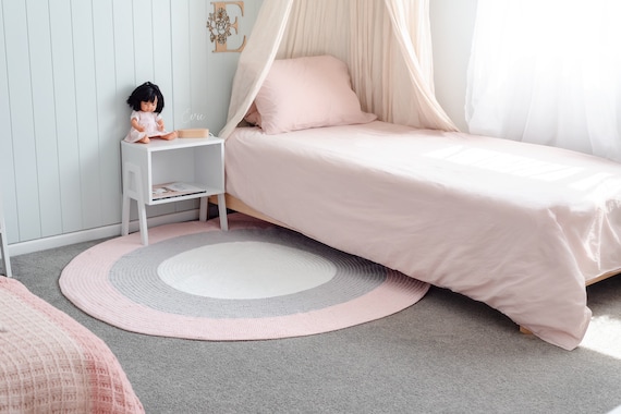 Girls Round Rugs Decor Blush Nursery, Rugs For Baby Girl Bedrooms