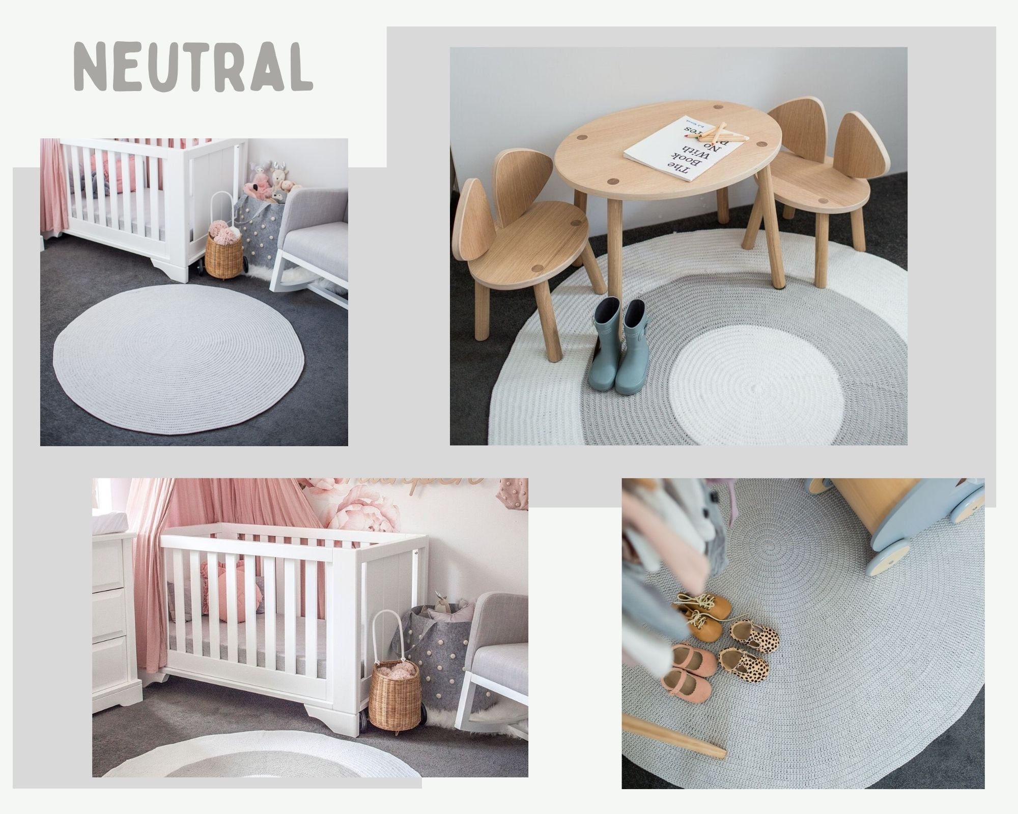 Boys Rugs - Round Nursery Rug Perfect for Baby Boys Bedroom or Nursery ...