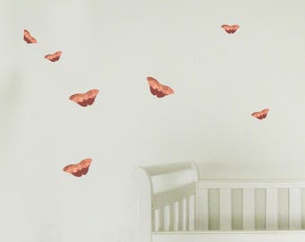 BUTTERFLIES WALL STICKERS, Removable Decal, Made in Australia
