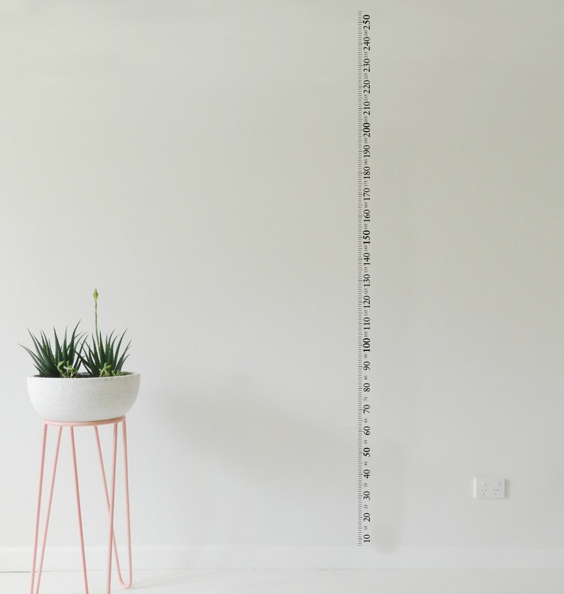 Ruler Height Chart Wall Sticker Extra Large Removable Decal Image 0 1