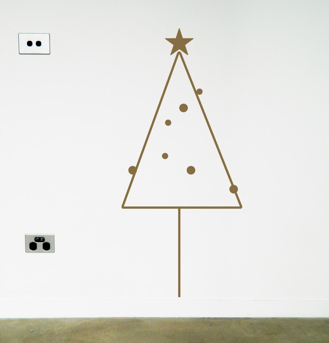 CHRISTMAS TREE Vinyl Wall Sticker Decal Etsy