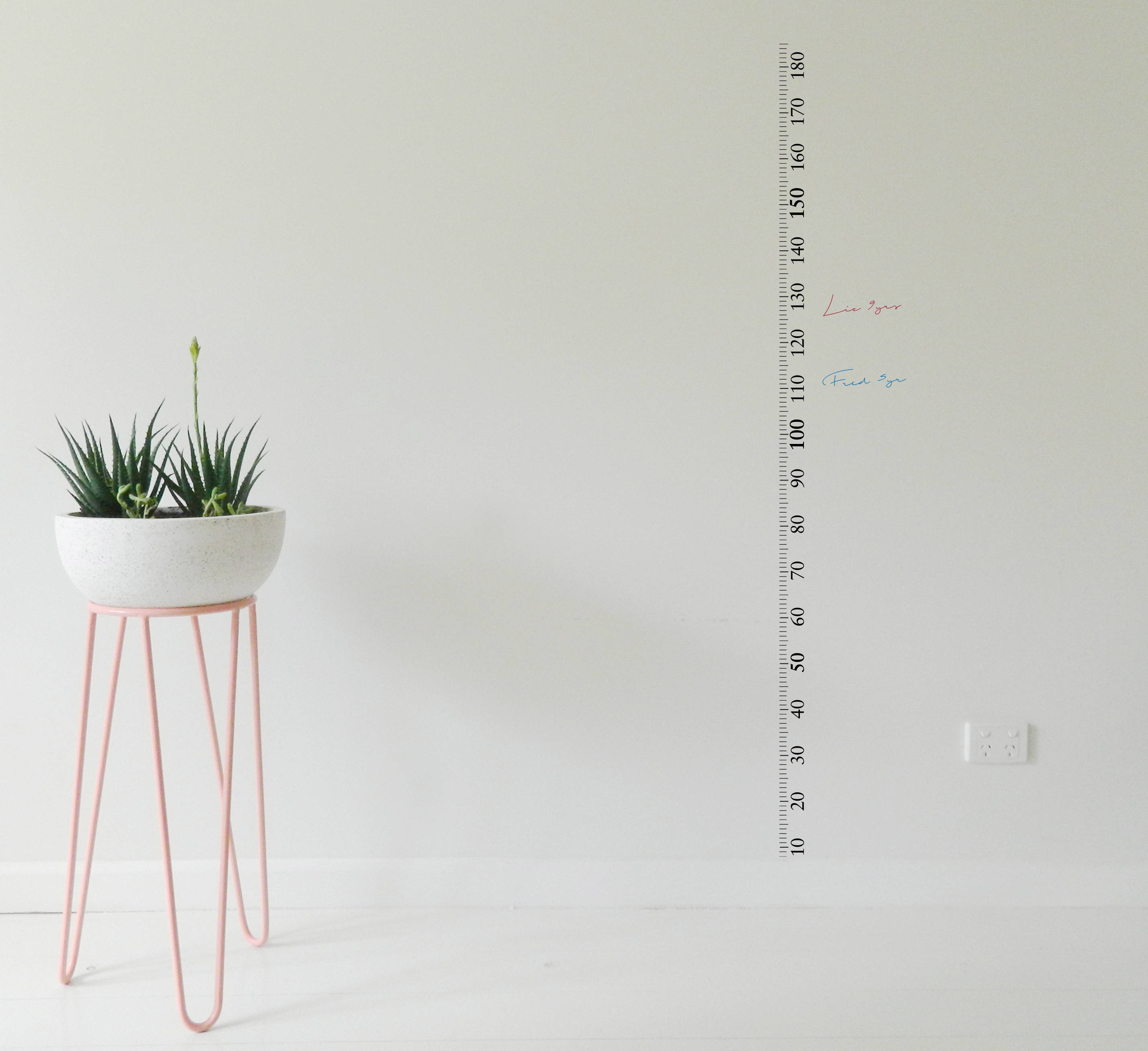 RULER Height Chart Wall Sticker Removable Decal Made In Etsy