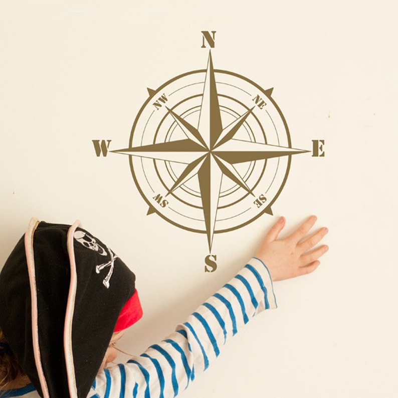 Removable Decal Made In Australia COMPASS Wall Sticker