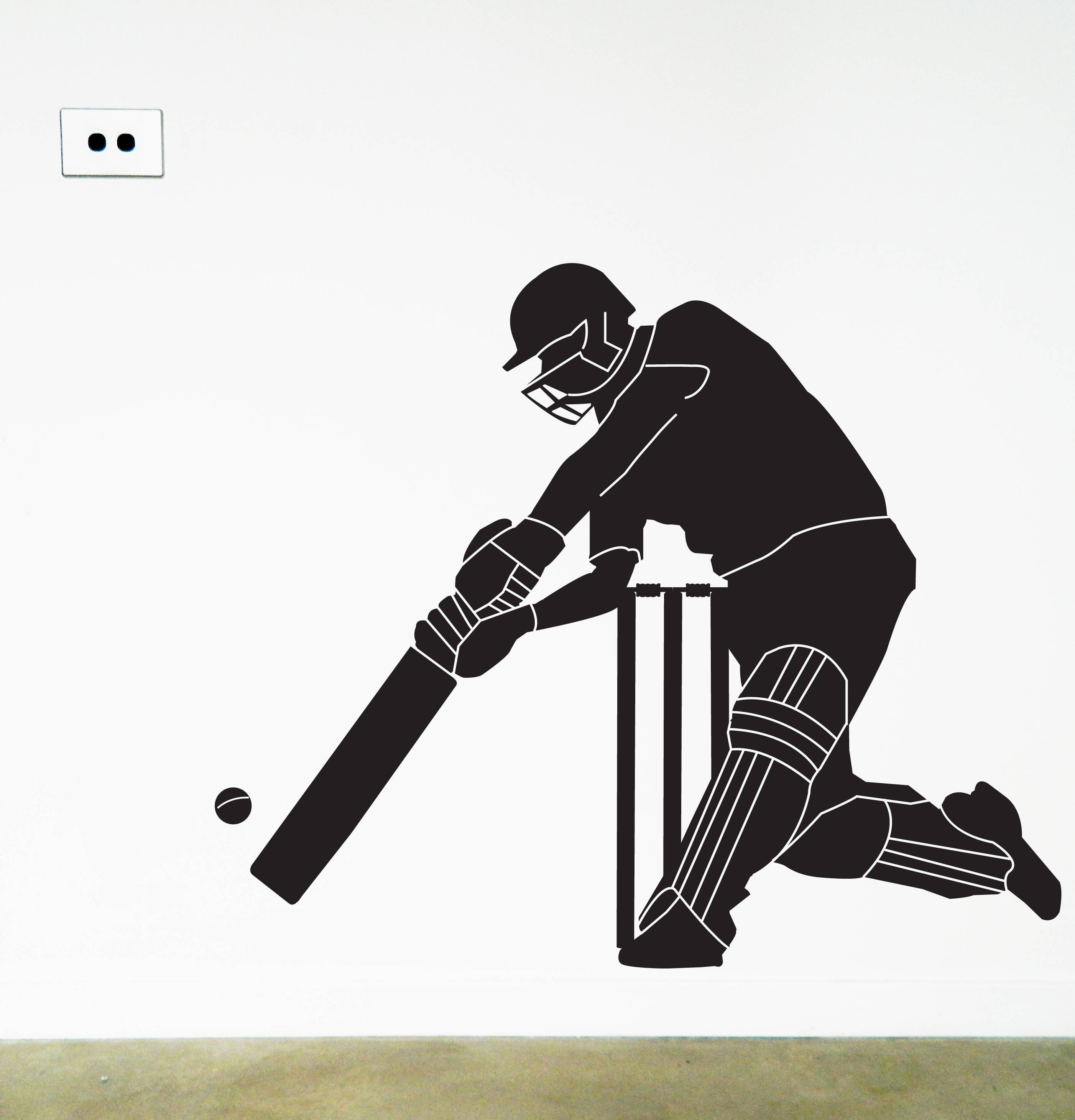 CRICKETER Wall Sticker Removable Decal Made in Australia Etsy Australia