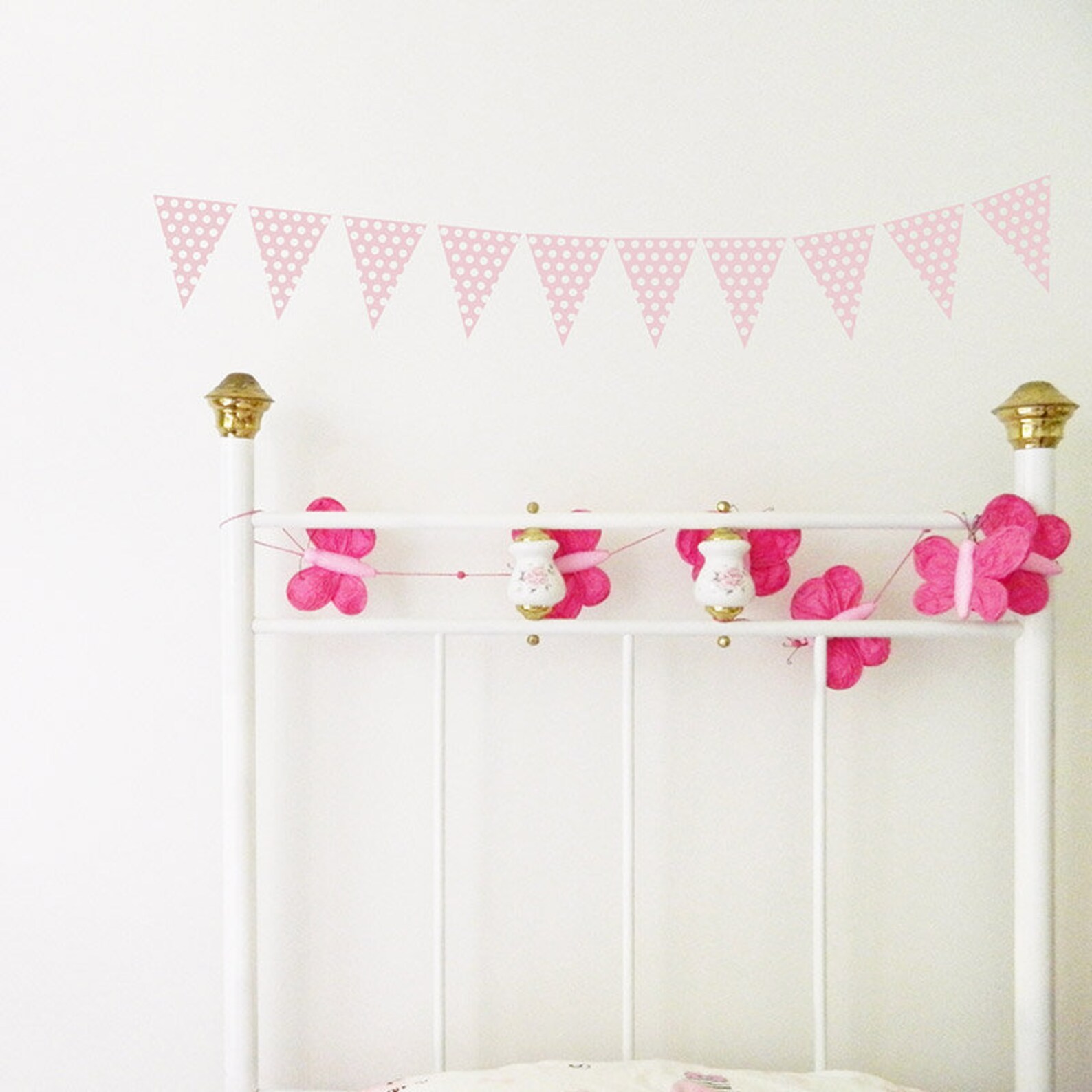 Bunting Wall Sticker Decal Mural. Home Wall Decor. Nursery Etsy