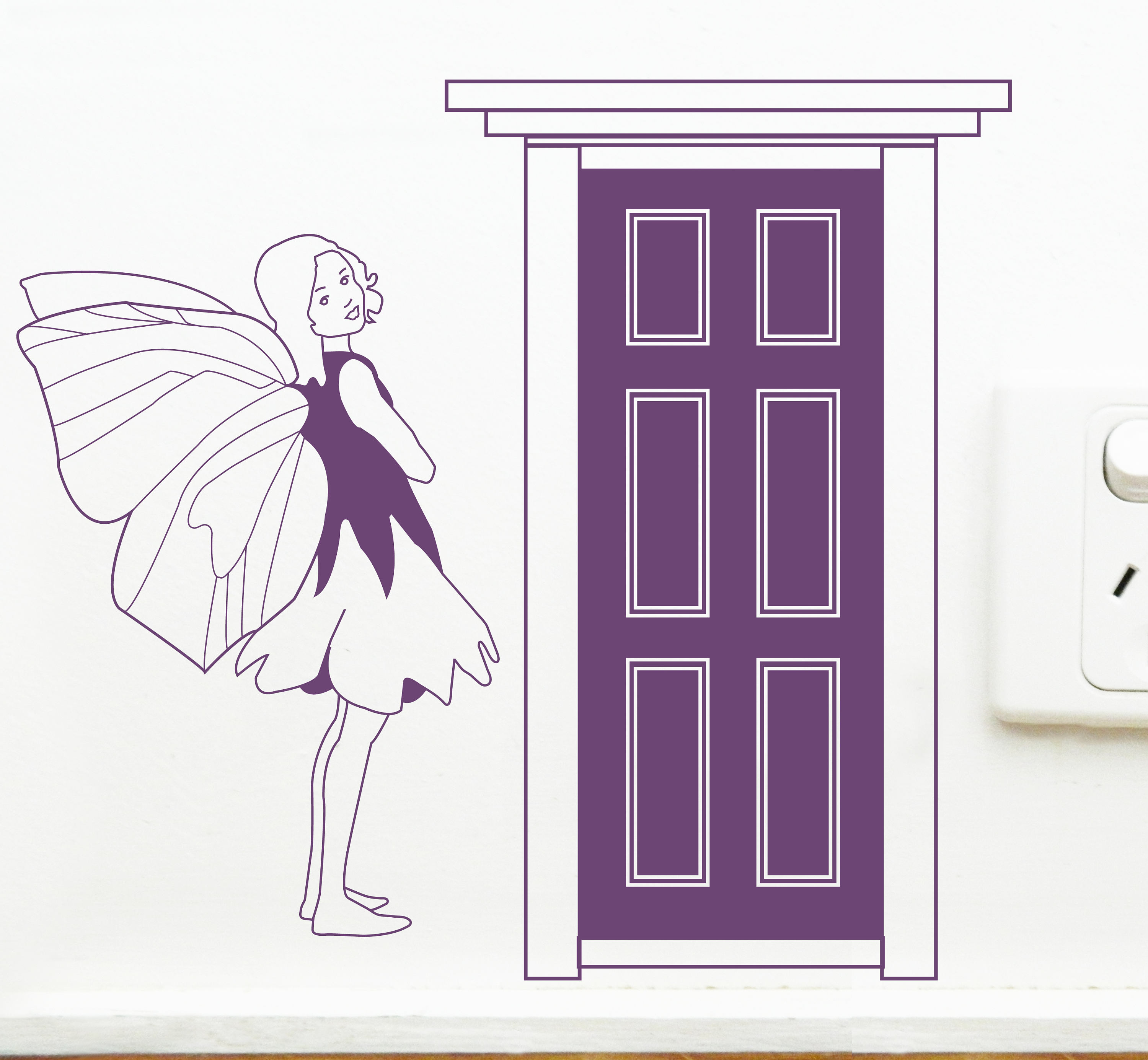 FAIRY DOOR Wall Sticker Removable Decal Made In Australia Etsy