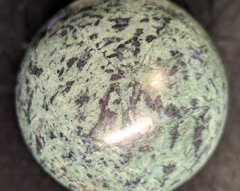 4.6-inch diameter Fuchsite Sphere - Free Shipping