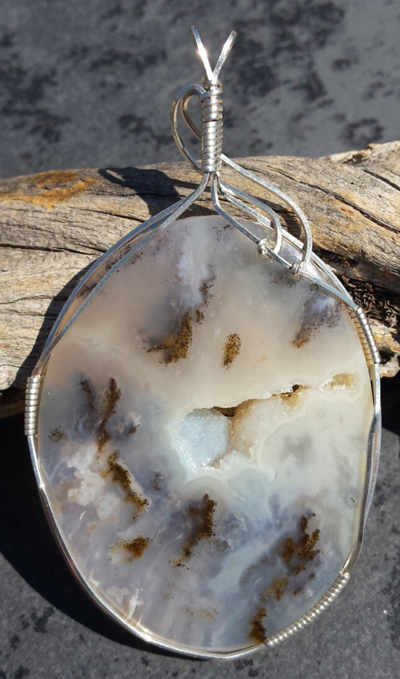 Dendritic Agate Pendant Free Shipping image 3