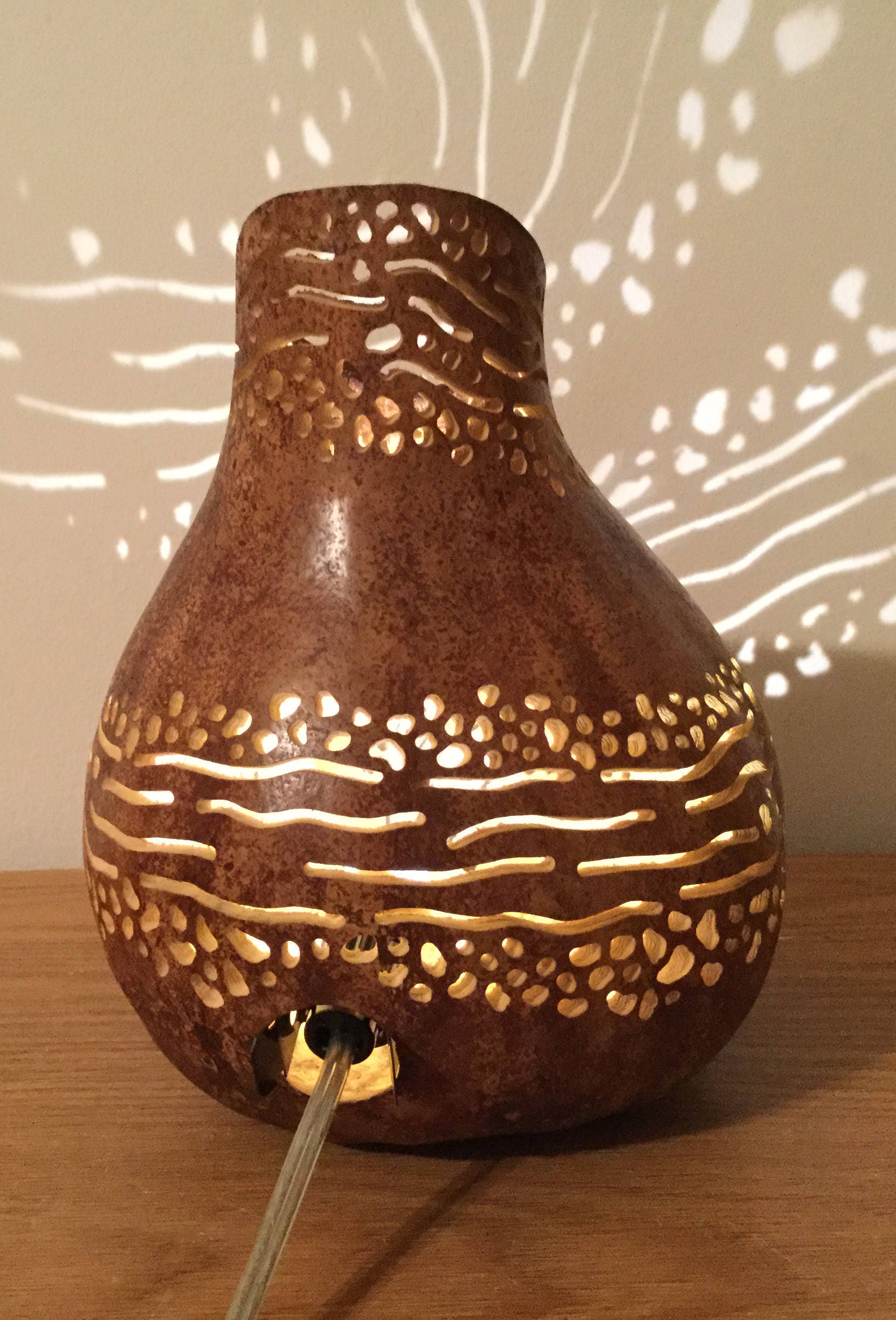 Handmade Lamp Gourd Art Gourd Lantern Gourd Lamp River of Etsy