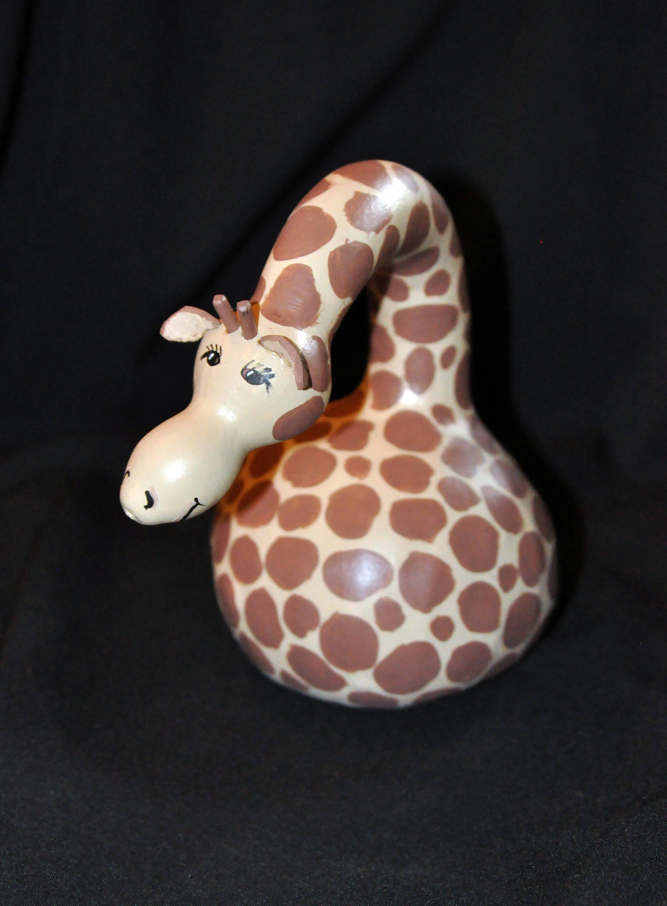 Unique Giraffe Figurines Handcrafted From Gourds, Gourd Art Animals