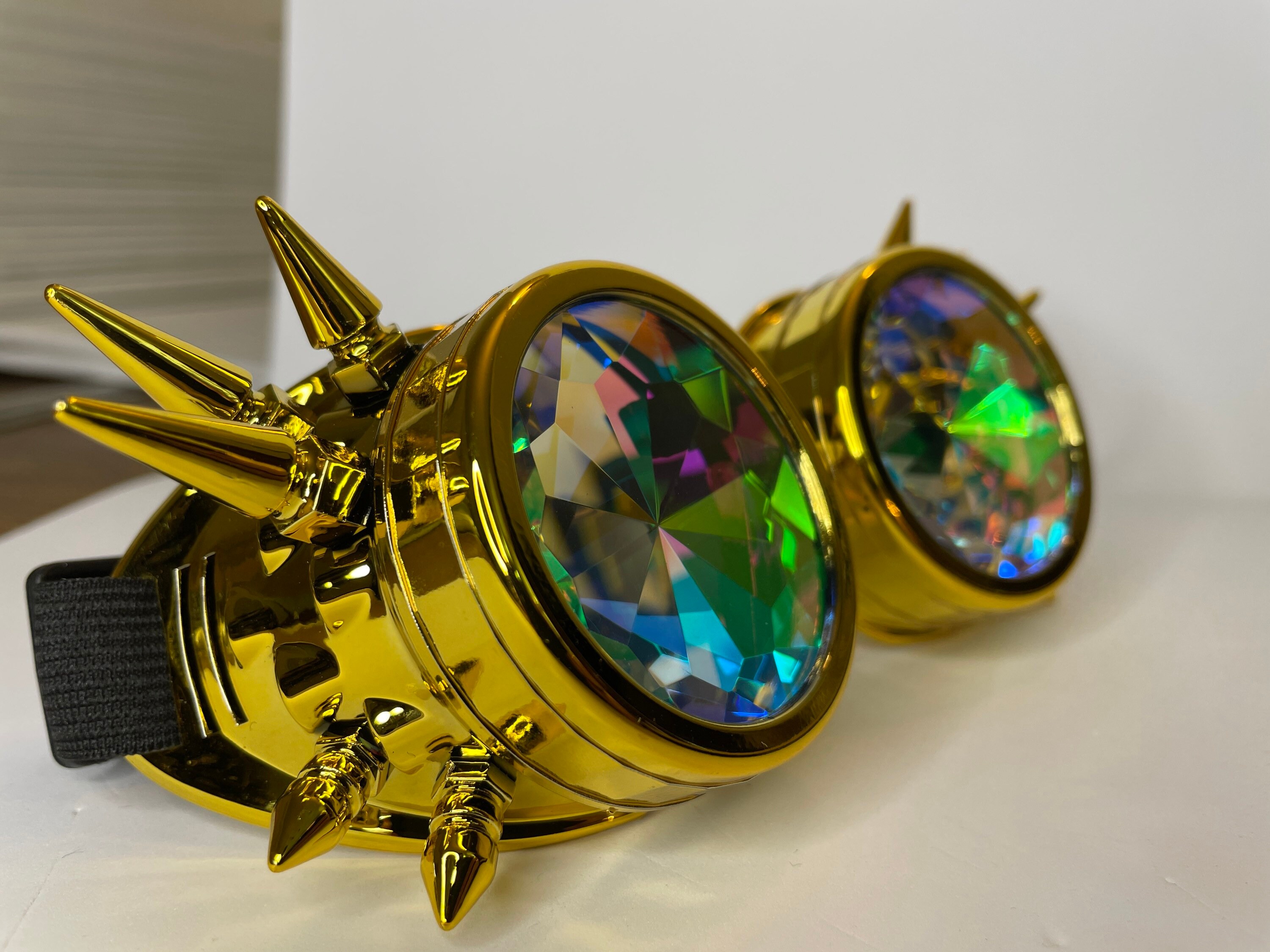 Kaleidoscope Glasses Steampunk Goggles Music Trippy Etsy