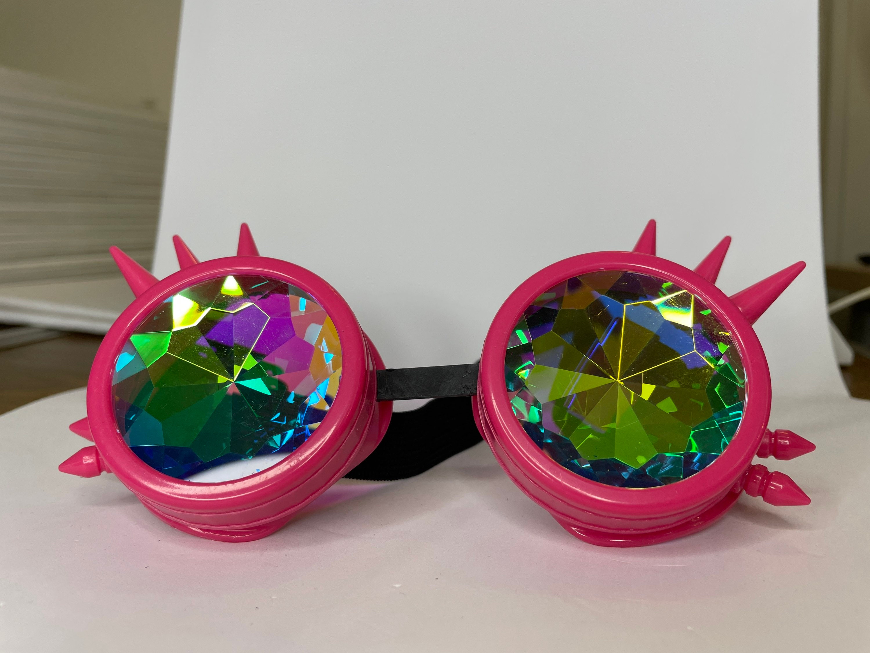 Kaleidoscope Glasses Steampunk Goggles Music Trippy Etsy