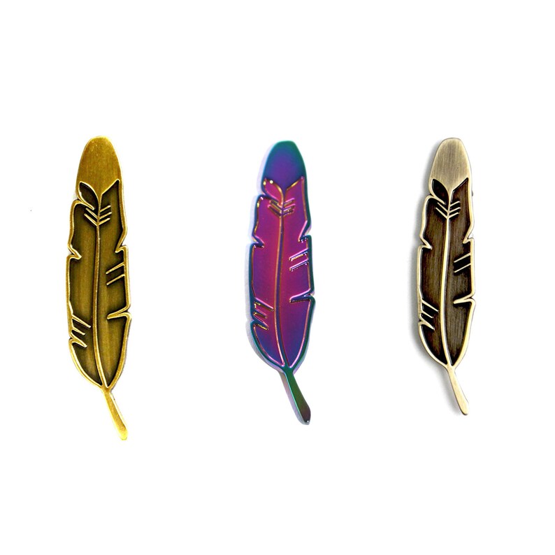 The Feather Hat Pin Set Cool Pin Funny Pin Bee Pin Hat Etsy