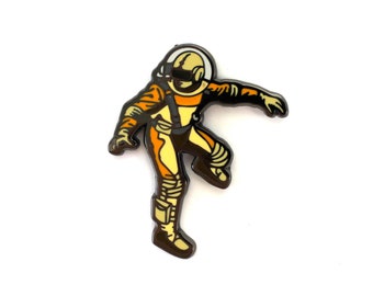 The Escape from Mars Pin - Robot Pin, Hat Pin, Pin, Lapel Pin, Simpsons Pin, Cool Pin, Funny Pin, Enamel Pin, Meme Pin, Festival Pin