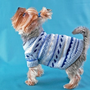 Dog clothing Puppy sweater XS, Pet clothes Dog knit cap sweater set, Yorkshire Terrier Clothes , coat pet  jumper puppy , Outfit small