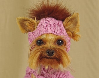 Handmade Wool Dog Sweater: Crochet Yorkshire Terrier Coat, XS Pet Outfit
