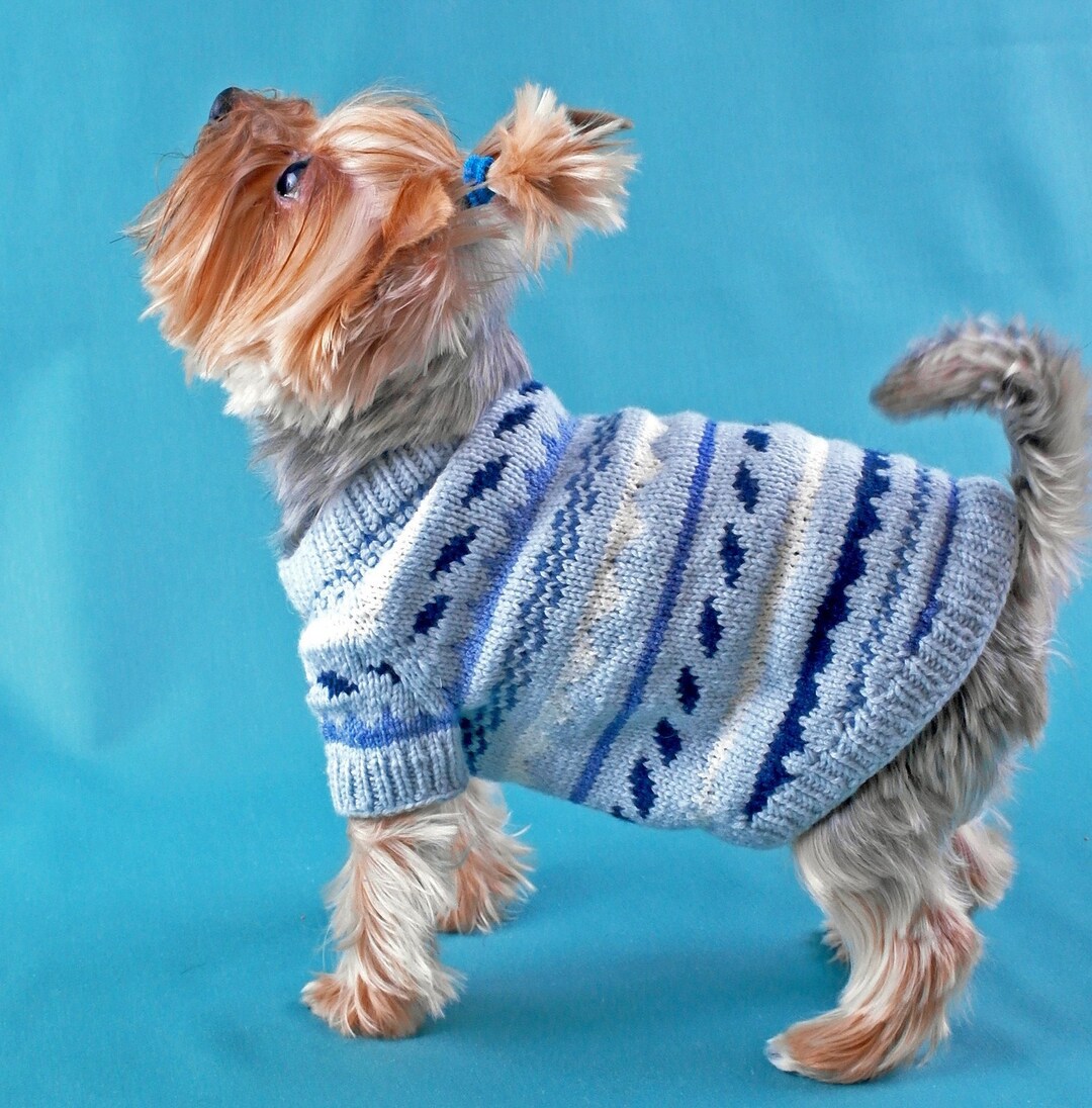 Dog Clothing Puppy Sweater XS, Pet Clothes Dog Knit Cap Sweater Set