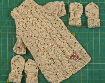 Handmade Wool Dog Sweater Set: Crochet Puppy Outfit, XS Size
