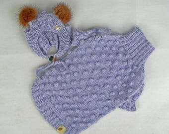 Handmade Wool Dog Sweater: XXS, XS, S, M Crochet Pet Outfit, Knitted Pet Coat