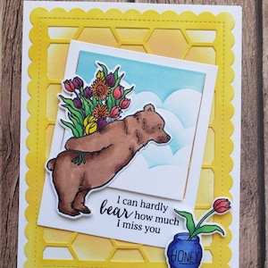 Cartão Bear Saudades de você