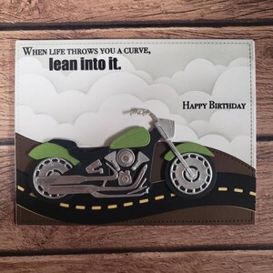Motorcycle birthday card