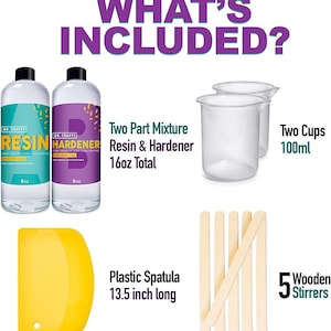 2 Part Clear Epoxy Resin Kit For Beginners - 470ml image 2