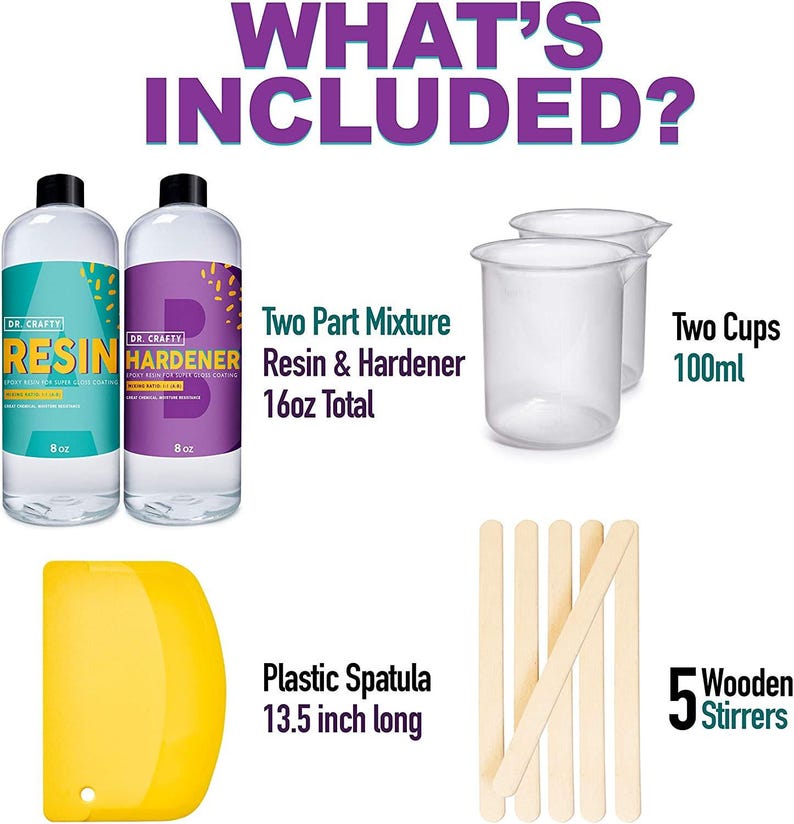 2 Part Clear Epoxy Resin Kit For Beginners - 470ml image 2