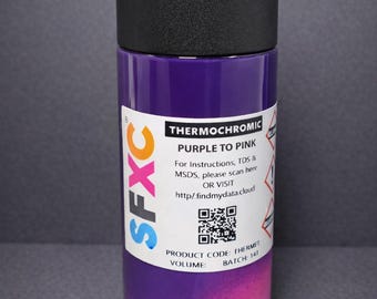 Colour Changing Thermochromic Ink - Purple to Neon Magenta
