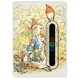 Peter Rabbit Baby Nursery e Room Thermometer Card