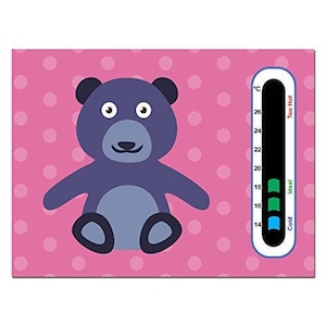 Baby Safe Ideas Cheeky Bear Nursery Room Termometro Card