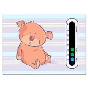 Baby Safe Ideas Cute Bear Nursery Room Termometro Card
