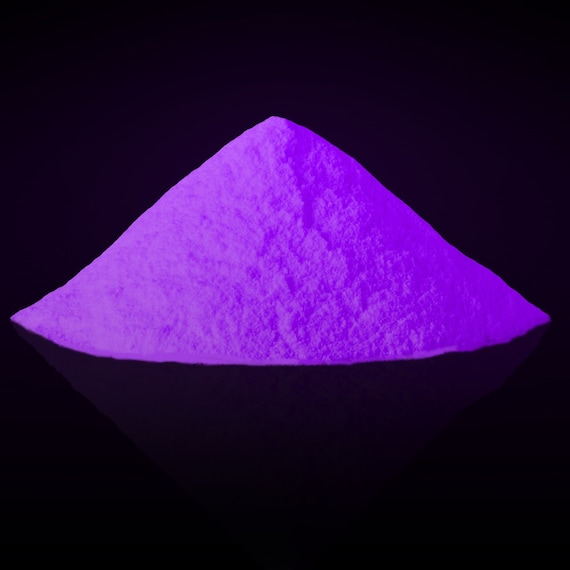 Deep Purple Glow in the Dark Powder for Solvent Based Mediums 