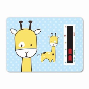 Scheda termometro della stanza della giraffa blu della giraffa