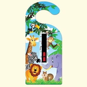 Jungle Hanger Nursery Room Termometro Card