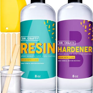 2 Part Clear Epoxy Resin Kit For Beginners - 470ml image 1