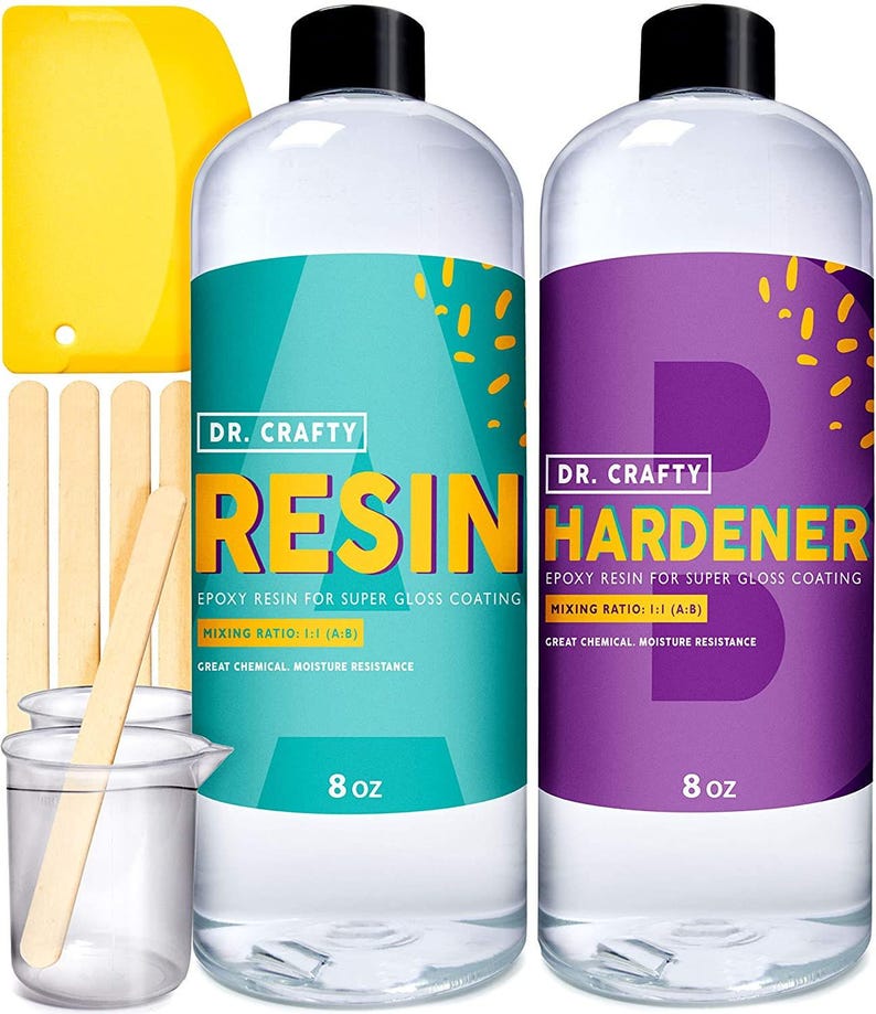 2 Part Clear Epoxy Resin Kit For Beginners - 470ml image 1