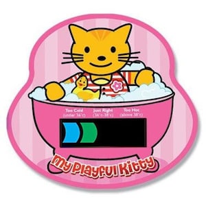 La mia carta termometro per bagno per bambini Kitty giocosa