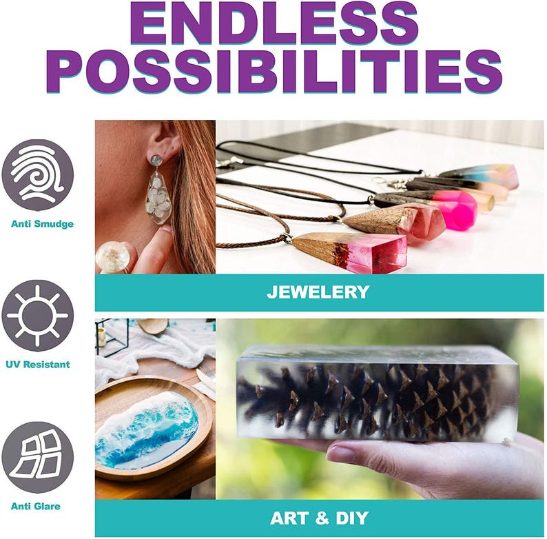 2 Part Clear Epoxy Resin Kit For Beginners - 470ml image 3