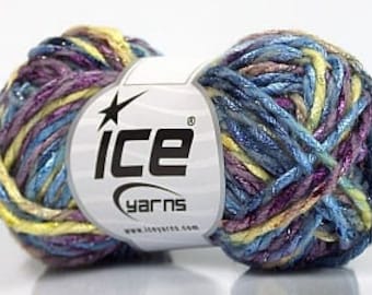 Value Pack - 8 Balls Lot - Milano Wool Blue, Light Green, Purple - MI56182