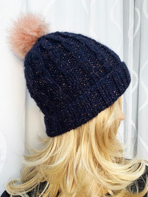 Furry Detachable Pom-Pom Cap Funky Junque Women main image 4