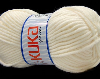 Value Pack - 3 Balls Lot - Kuka Merino Bulky White Knitting Yarn -MB16722
