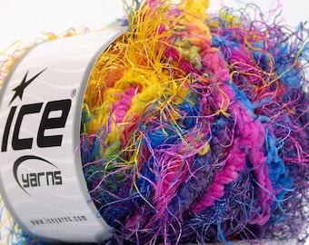 Value Pack - 6 Balls Lot-Positano Yellow, Fuchsia, Blue, Purple Knitting Yarn -PO55787
