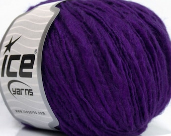 Value Pack- 8 Balls Lot- Fiammato Purple  Knitting Yarn - FBP48327