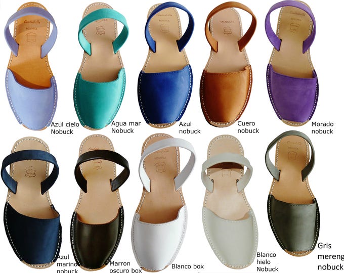 Authentic Menorcan Sandals, Various Colors, Sandals, Sandals ...