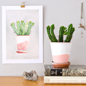 Plant on my window sill no. 2 // print, watercolor image 2