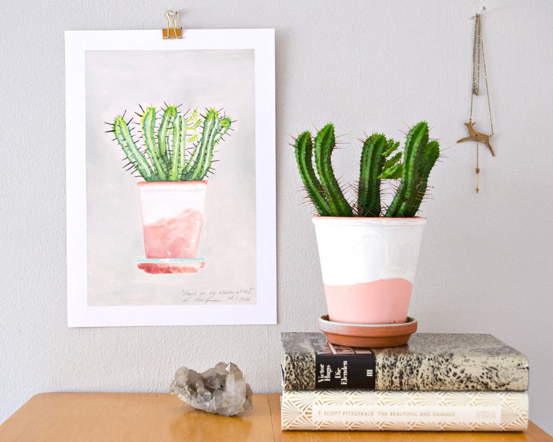 Plant on my window sill no. 2 // print, watercolor image 2