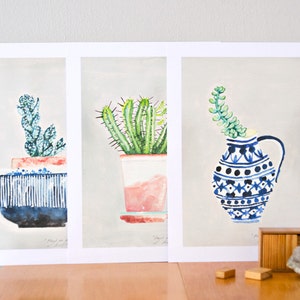 Plant on my window sill no. 2 // print, watercolor image 4