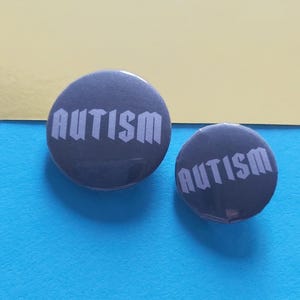 自閉症啓発ボタンバッジ：神経多様性ピン（25 mm / 32 mm）