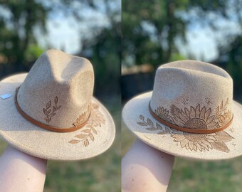 Burnt Felt Hat - Etsy