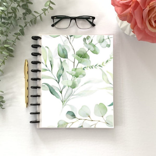 Watercolour Greenery | Planner Cover | Discbound